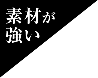 素材が強い