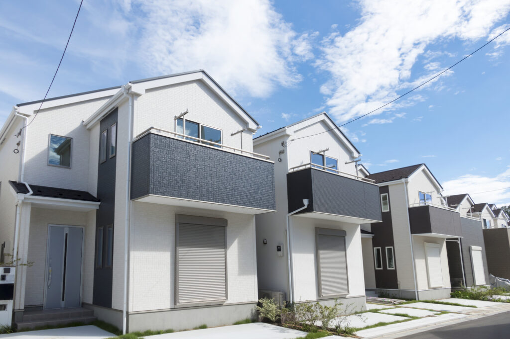 建ち並ぶ分譲住宅