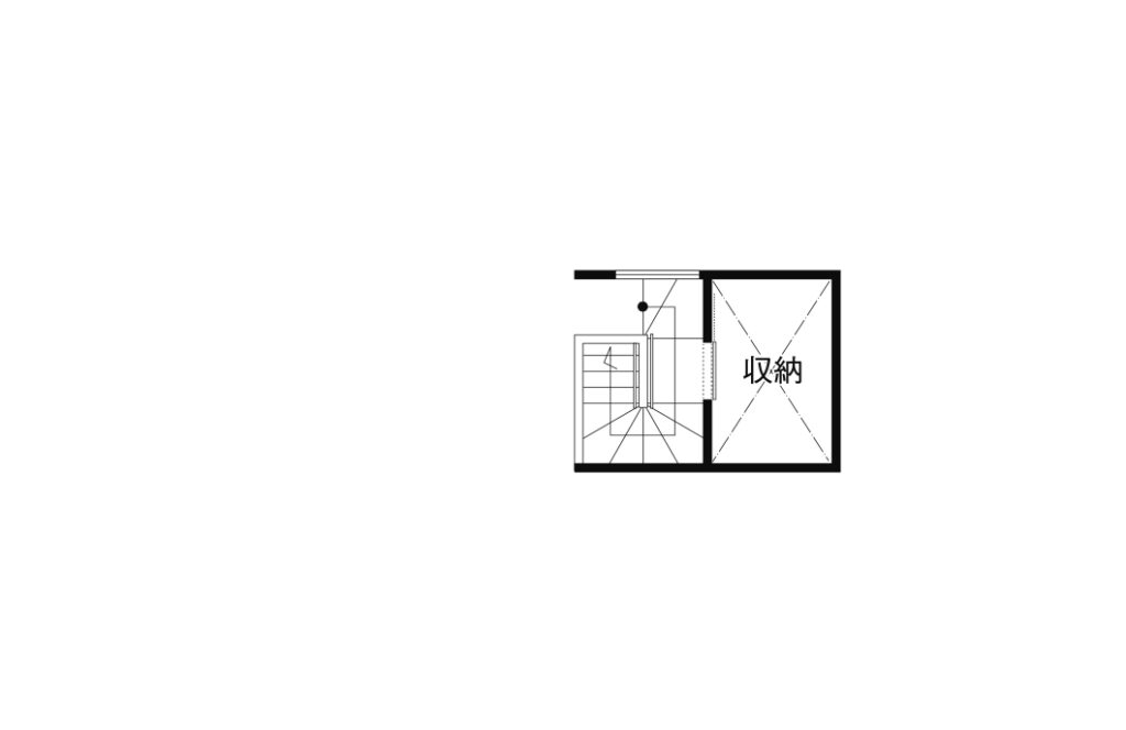 5LDKの注文住宅の間取り図中二階