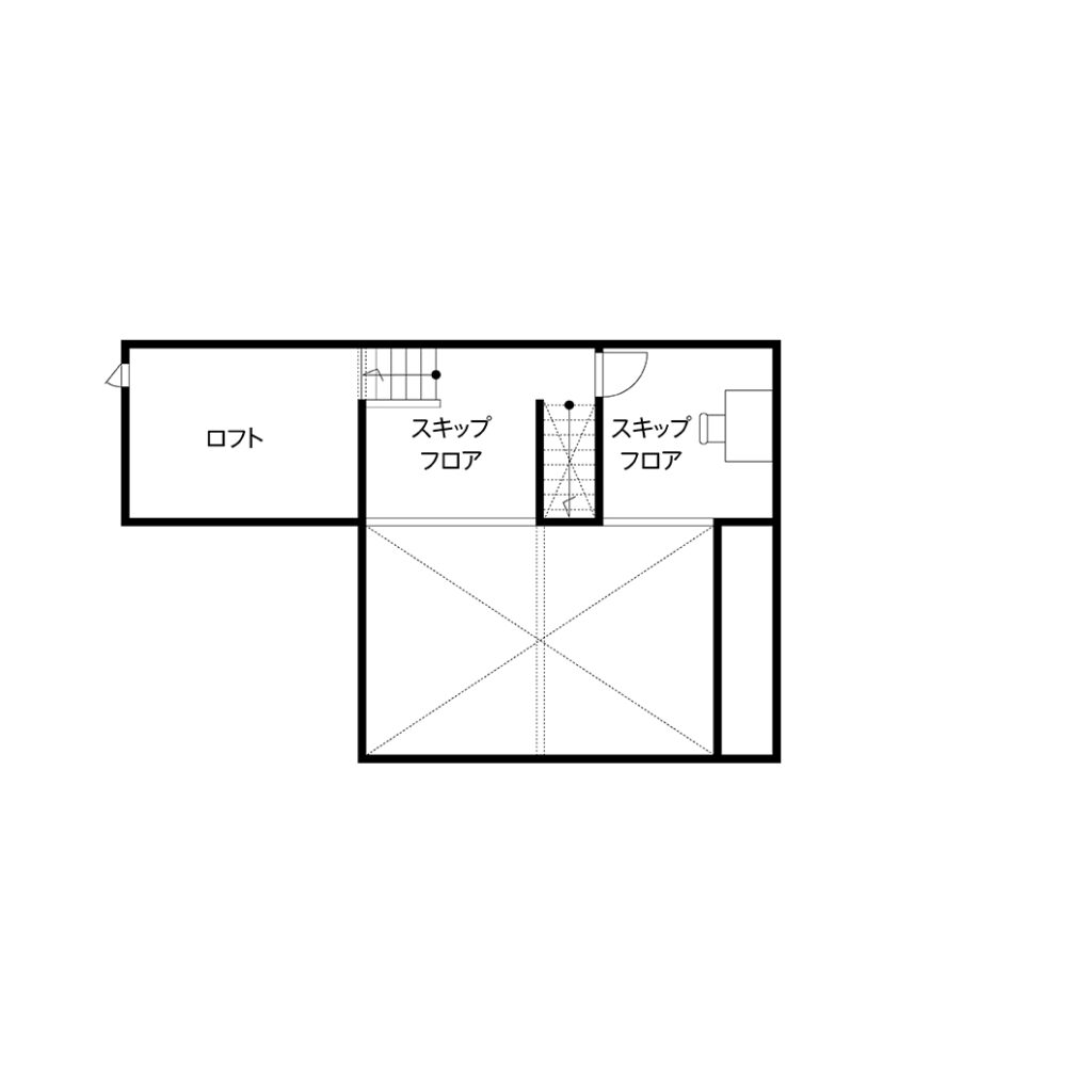 子供部屋がある平屋注文住宅の間取り図2F