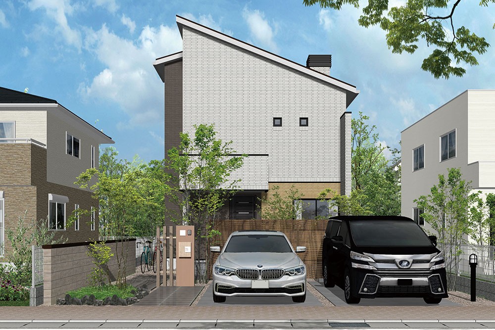 24.29坪の2LDK2階建て外観