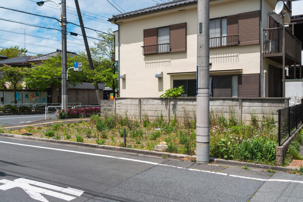 日当たりの良い角地