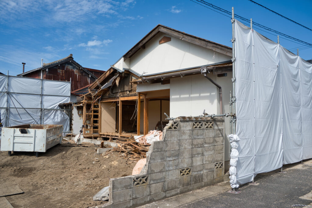古家付き土地の建物の解体