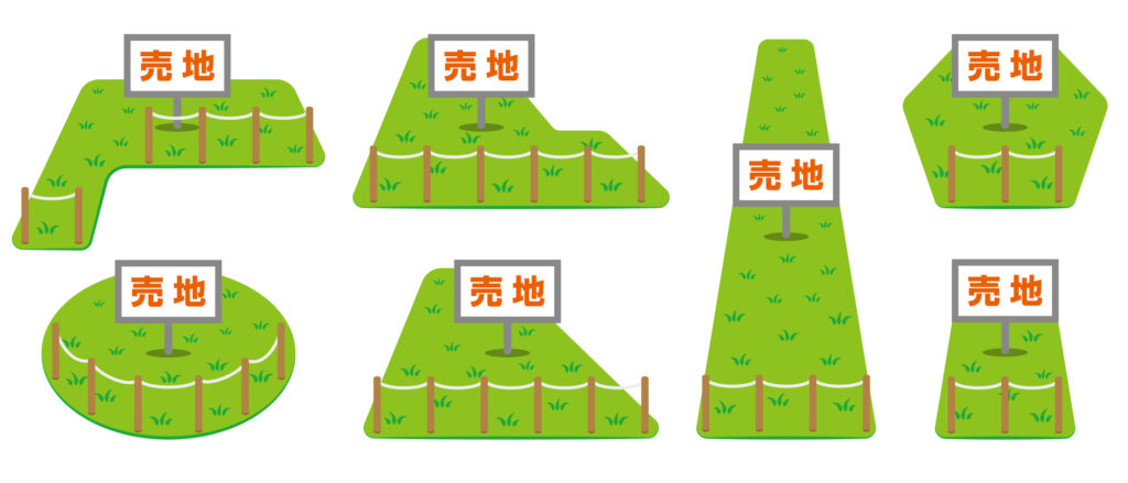 不整形地の種類のイラスト