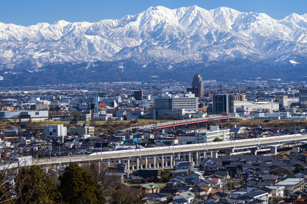 富山県富山市の景色
