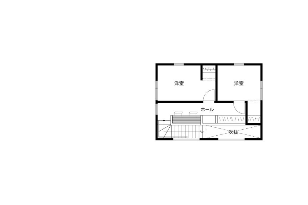 敷地面積83.79坪の家の間取り図2F