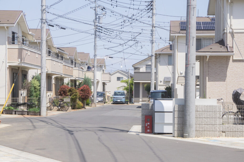第二種低層住居専用地域に建つ戸建て