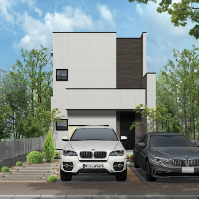 CASE 5：小屋裏のあるアーバンモダンの家