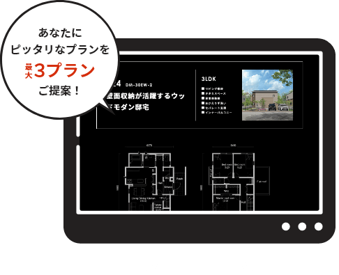 あなたにピッタリな理想の3プランをご提案!